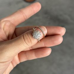 Icing On The Ring Engagement Ring + Band