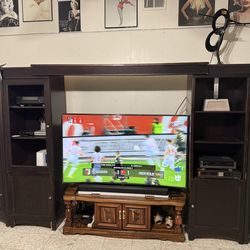 Entertainment Center Dark Brown with Towers