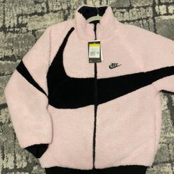 Pink Reversible Nike Fleece Jacket