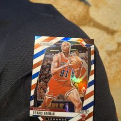 2024 Panini Prizm Red,white And Blue Dennis Rodman 