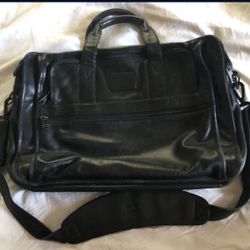 Tumi Black Leather Bag