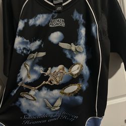 Broken Promises Self Reflection Black & Blue Soccer Jersey