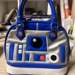 Loungefly Star Wars R2-D2 Patent Dome Bag W/Protective Storage Bag