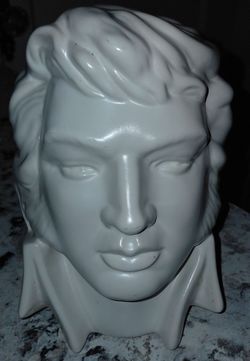 Elvis Presley head bust ceramic