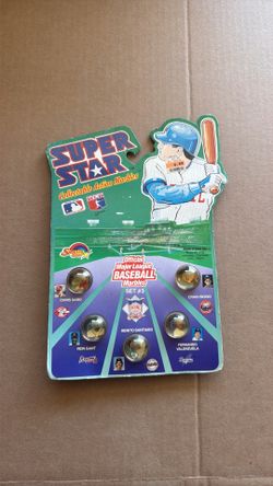 Vintage 1990 Sports Collectibles Lot - Ace MVP Pins & MLB Marbles NIP