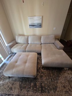 couch and ottoman