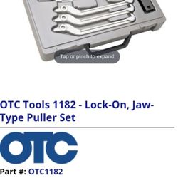 OTC Tools 1182 - Lock-On, Jaw- Type Puller Set $100