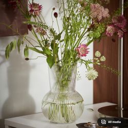 Set Of 3 Glass Vases