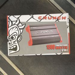 CRUNCH 1500 Watts 4 Channel Amplifier Voice Amp