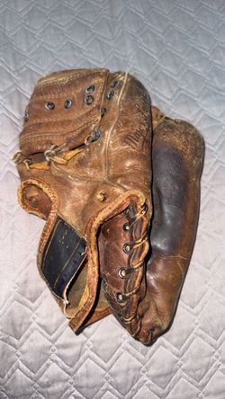 Vintage 1950s Wilson Ball Hawk Baseball Glove Harvey Kuenn Signed Model Pat 1941