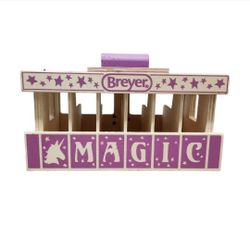 Breyer Stablemates Unicorn Magic Wooden Carry Stable Only