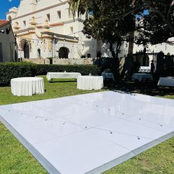 White Vinyl Dance Floor