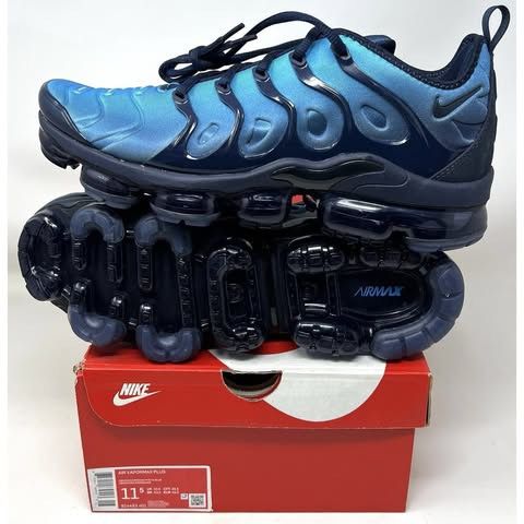 Nike 924453-401 Air VaporMax Plus Photo Blue Obsidian Mens Size 11.5