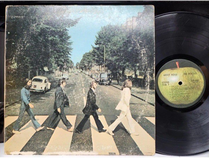 Beatles Abbey Road Vinyl Album Recorded In England 1960's Music.  A Must Have For You The Beatles Collector Actual Album In Excellent Nonscratched Con