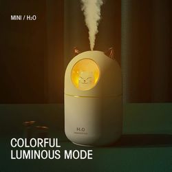 humidifiers for bedroom, small humidifier plant humidifier for Office with High and Low Mist Settings , 2 Mist Modes, Super Quiet,Up to 12 Hours (whit