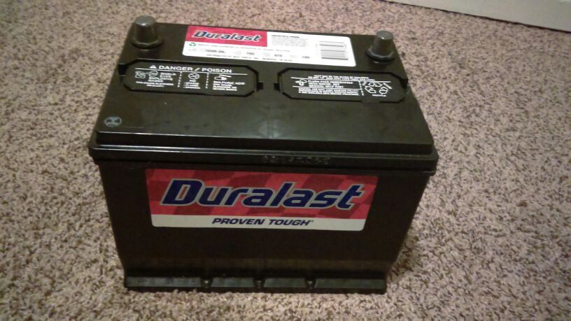 124R-DL duralast battery new w/warranty