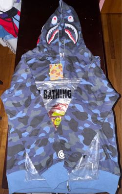 Blue bape hoodie
