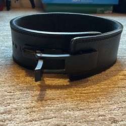 13mm 30-35” Waist All Black Leather GYMREAPERS lever belt