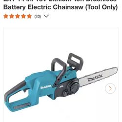 Makita 18V Chainsaw with charger