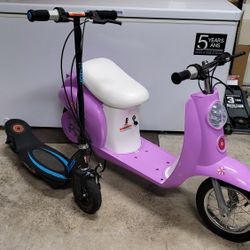 (2) Razor Electric Scooter