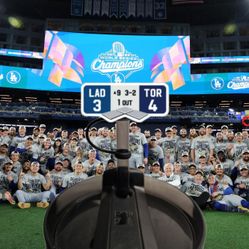 Los Angeles Dodgers Back 2 Back Straw Topper 10mm