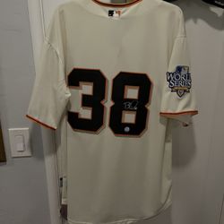 Brian Wilson 2010 World Series Jersey Autographed By Brian Wilson