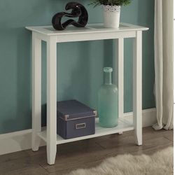 High Quality New Solid Wood Hall Table with Tempered Glass Top