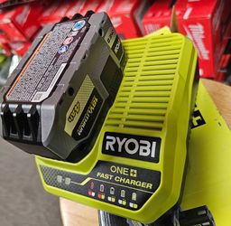 RYOBI ONE+ 18V Starter Kit with 4.0 Ah Battery and Charger