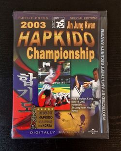 2003 JIN JUNG KWAN HAPKIDO CHAMPIONSHIP DVD - NEW & SEALED