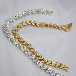 Hearts Fashion Bracelets Set Gold-plated 