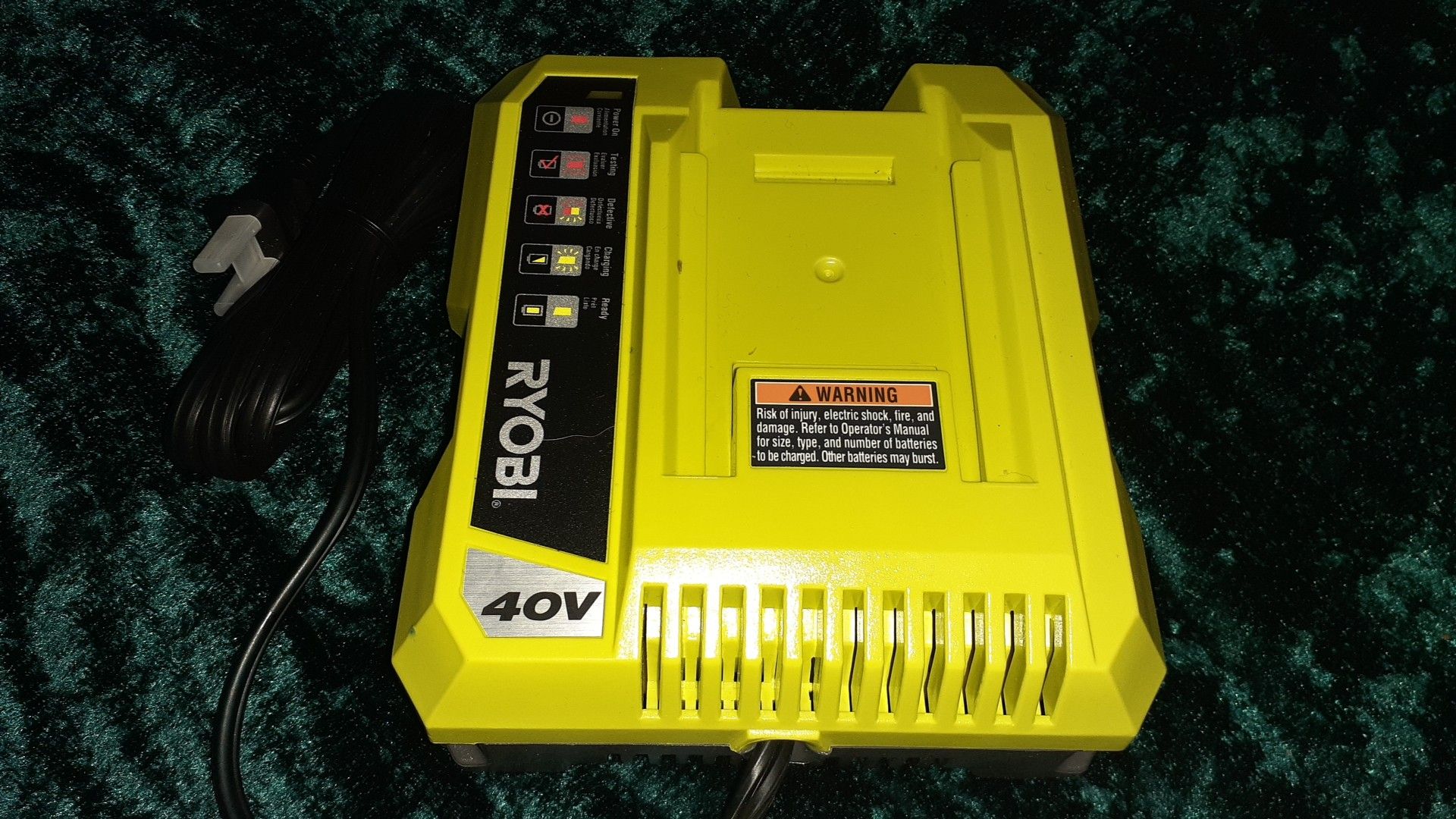 Ryobi battery charger 40v