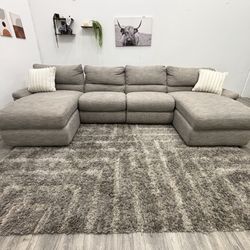 Gray Sectional Couch - Free Delivery 
