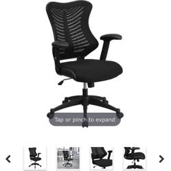 Flash High Back Designer Black Mesh Executive Swivel Ergonomic Office Chair w/ Adjustable Arms - BL-ZP-806-BK-GG