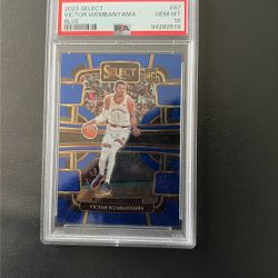 Victor Wembanyama Blue Select Rookie Card PSA 10