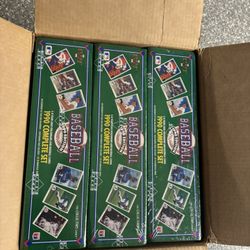 1990 Upper Deck Baseball Card Case With 15 Sealed Sets