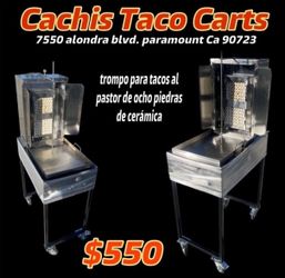 Trompo Para Tacos Al Pastor | Incluye 8 Piedras De Cerámica Y Manguera Con Regulador