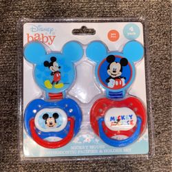 Disney Pacifier And Holder Set Unopened 