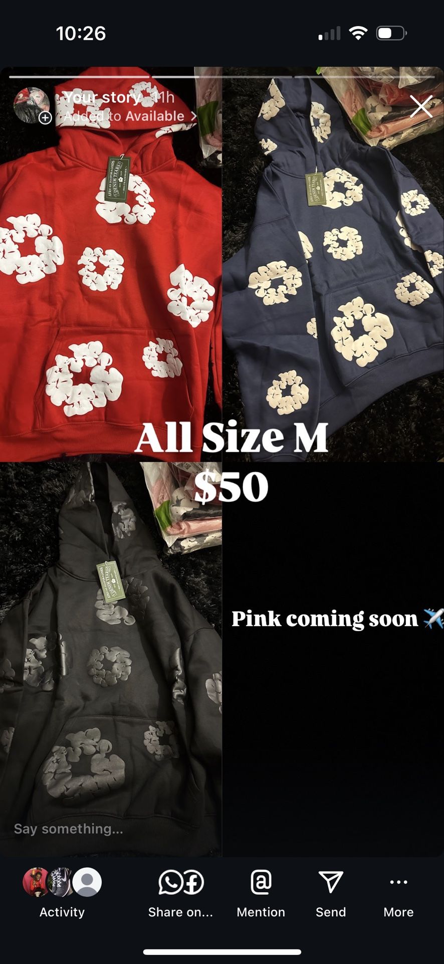 Deniem Tear Hoodie 