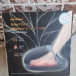 New Homedics 2in1  Foot Massager/warmer 