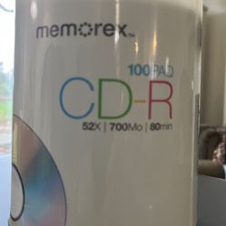 Memorex  100  Pk CD-R Recordable Media