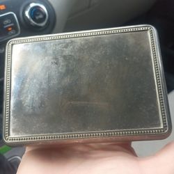 Vintage Silver Plated Jewelry Box