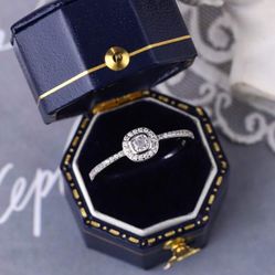S925 silver ring wedding engagement ring