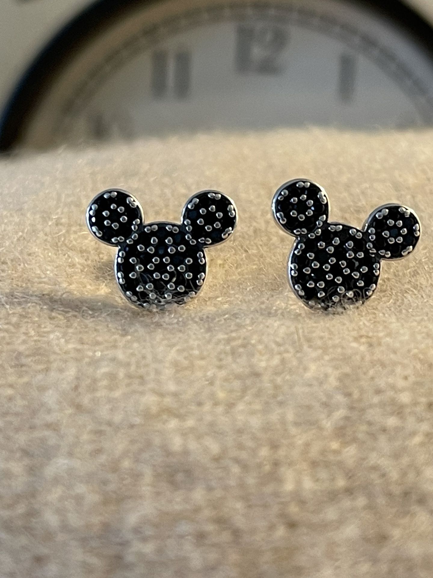 Fun Mickey Mouse Silver925 Stud Earrings