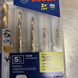 Bosch 5 Piece Drill Bit Set 