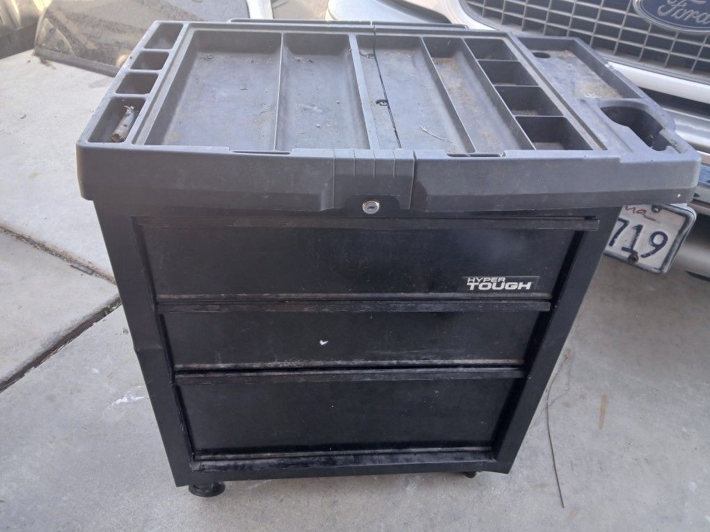  Hyper Tough Rolling Tool Cart With 3 Drawers 