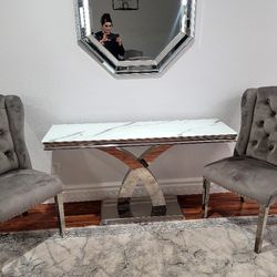 Side Table With Mirror 
