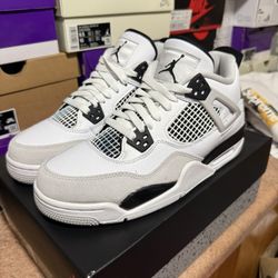 NIKE AIR JORDAN 4 MILITARY BLACK Sz 7Y DS 