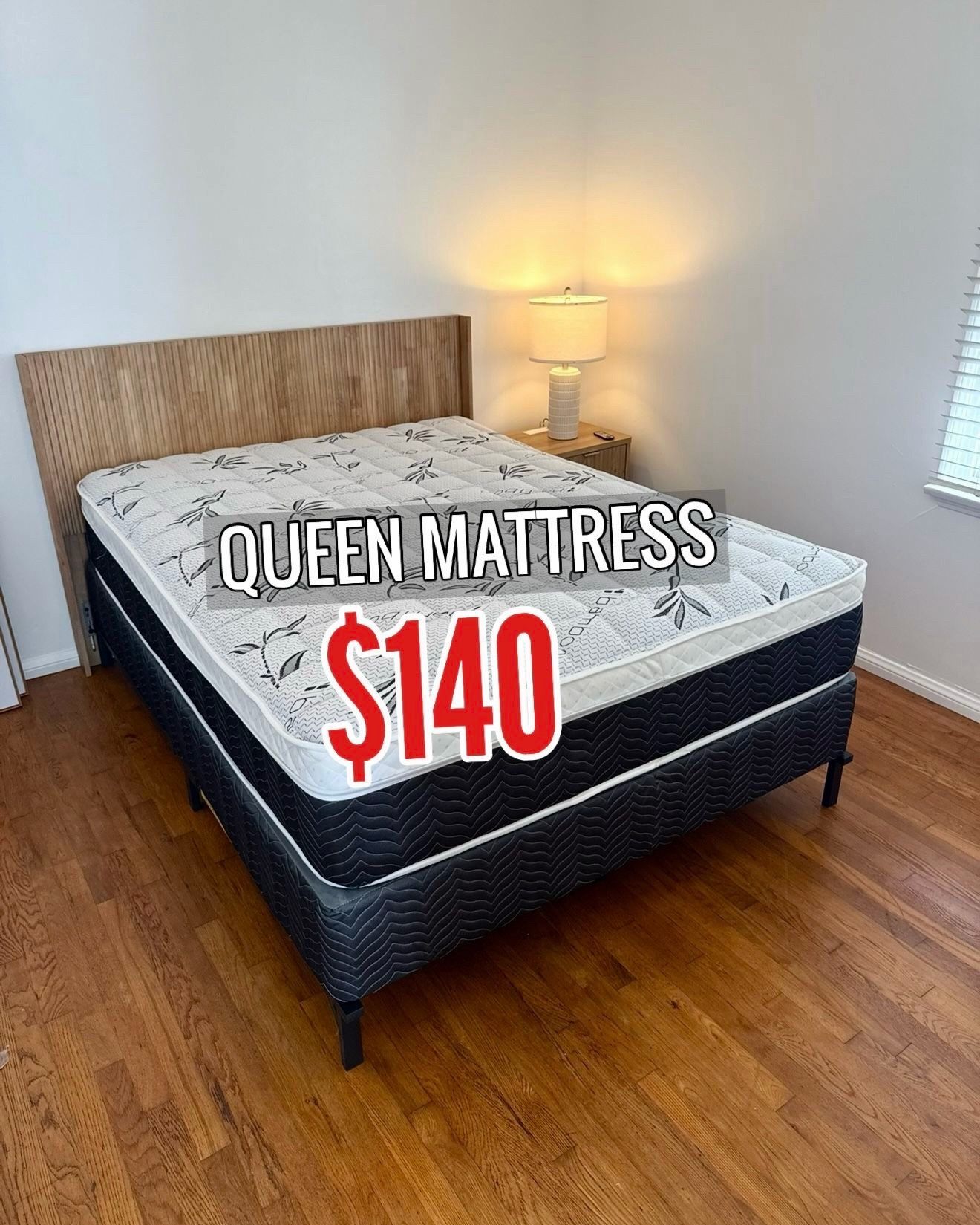 New Queen mattress only $140
