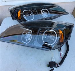 18-24 Freightliner Cascadia LED DRL Projector Headlights Luces Focos Micas Faros Faroles Headlamps