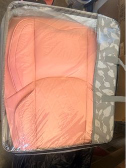 Pink Quilted Car Seat Cover